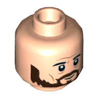 Lego hlava, tělová světlá (6267601)